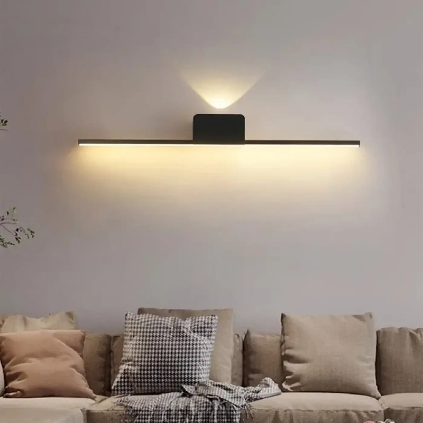 Applique Murale LED Salle De Bain TYhogar 40cm Noir Mat 3000K Blanc Chaud