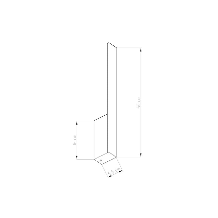 Applique murale lahti s 4000k noir en métal minimaliste avec module led pour solutions imprévisibles éclairage moderne