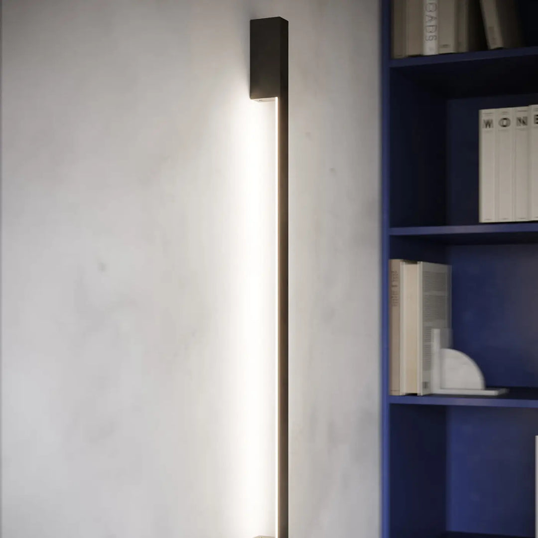 Applique murale noire sappo m 3000k avec module led et design minimaliste pour solutions imprévisibles