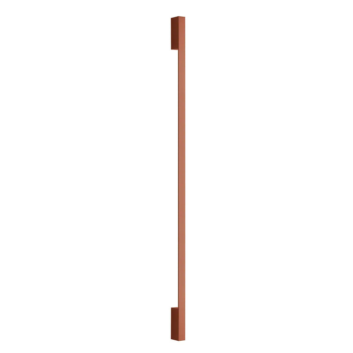 Applique murale sappo 150 led cuivre minimaliste avec finition lisse disponible en six variantes vert olive rouge ocre