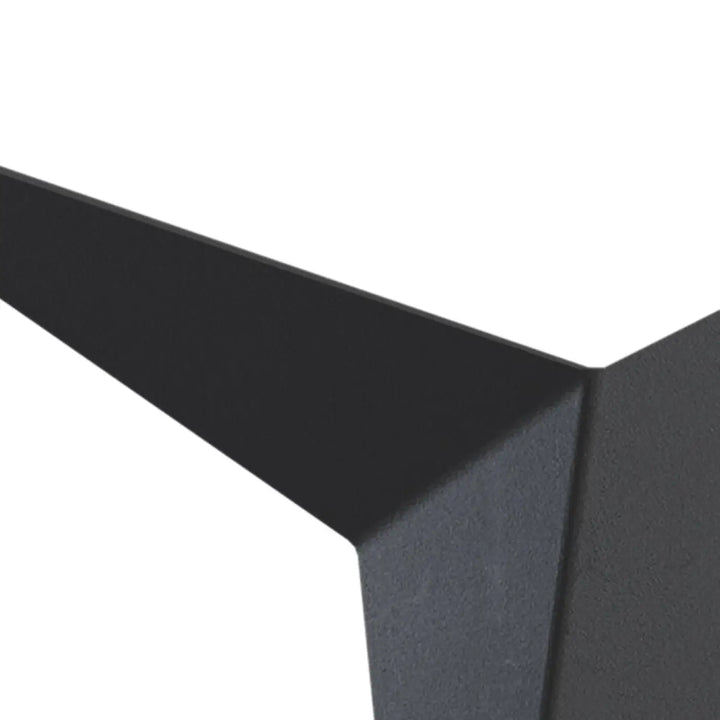 Applique murale trame origami coin géométrique en finition noire mate pour design moderne et minimaliste
