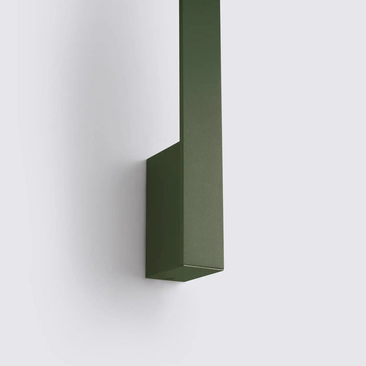 Applique murale olive vert sapplo 150 led 4000k design rectangulaire minimaliste six variantes longueur crée