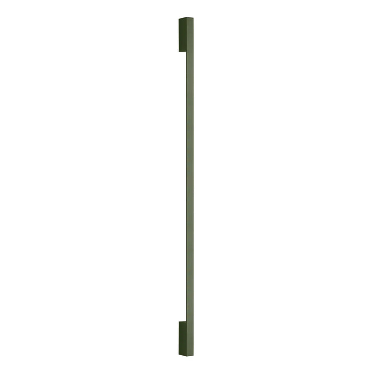 Applique murale sapo 150 led 3000k vert olive avec poignee de porte rectangulaire metalisee minimaliste