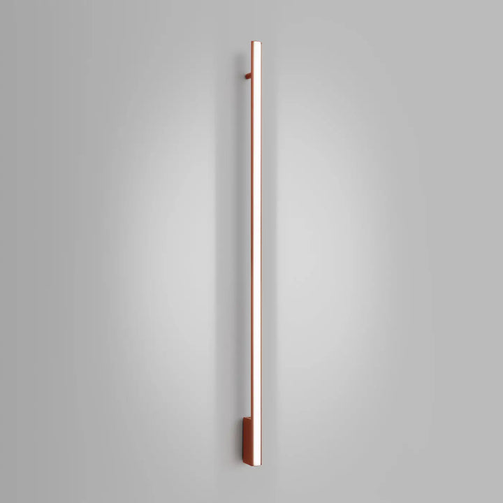 Applique murale LAGOM ocre rouge allumée, détail du diffuseur