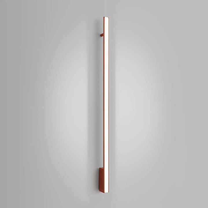 Applique murale LAGOM ocre rouge allumée, détail du diffuseur