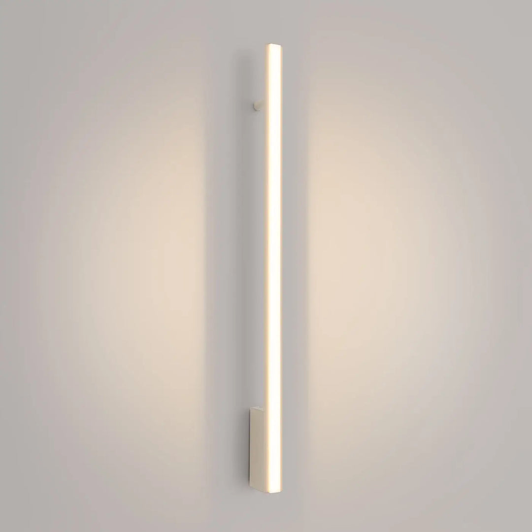 Applique murale LAGOM beige allumée, détail du diffuseur