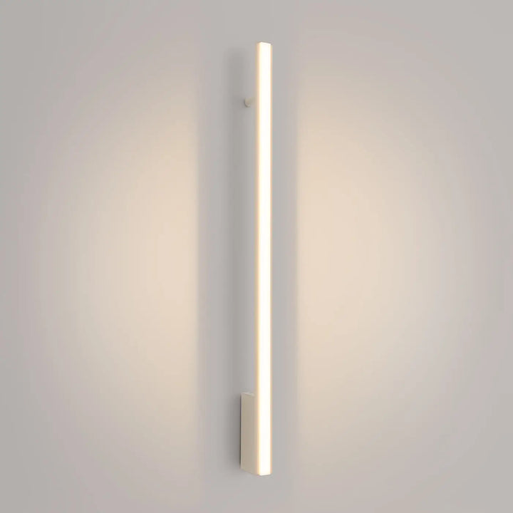 Applique murale LAGOM beige allumée, détail du diffuseur