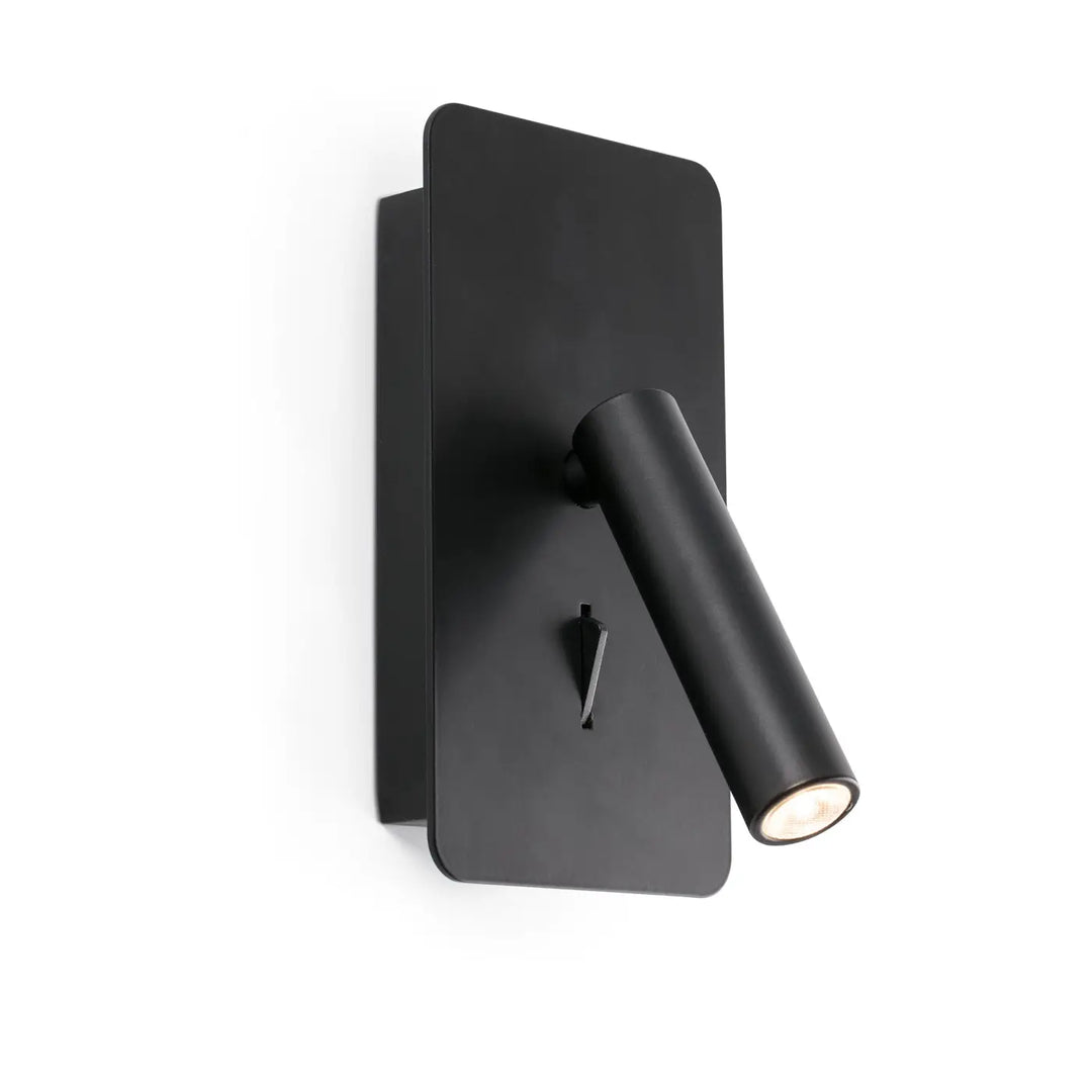 Applique liseuse Suau noire avec port USB-C de Faro Barcelona