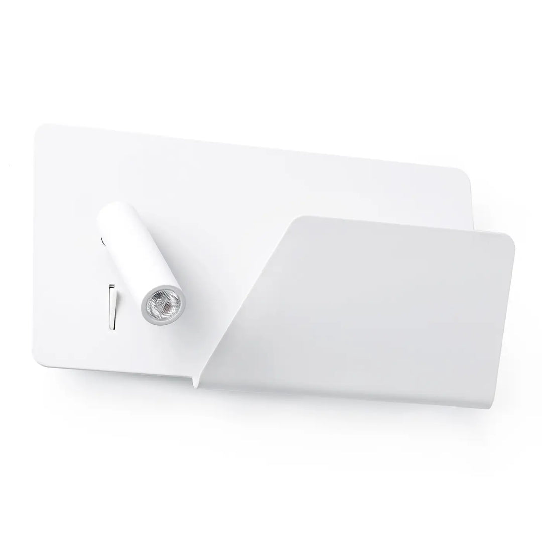 Applique Suau blanche avec tablette et liseuse de Faro Barcelona
