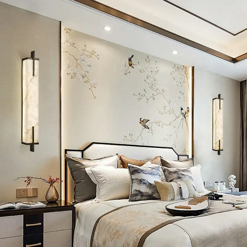 Applique Murale Marbre Blanc à Forme Rectangulaire