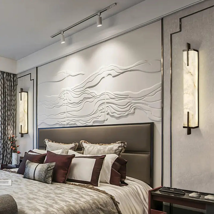 Applique Murale Marbre Blanc à Forme Rectangulaire