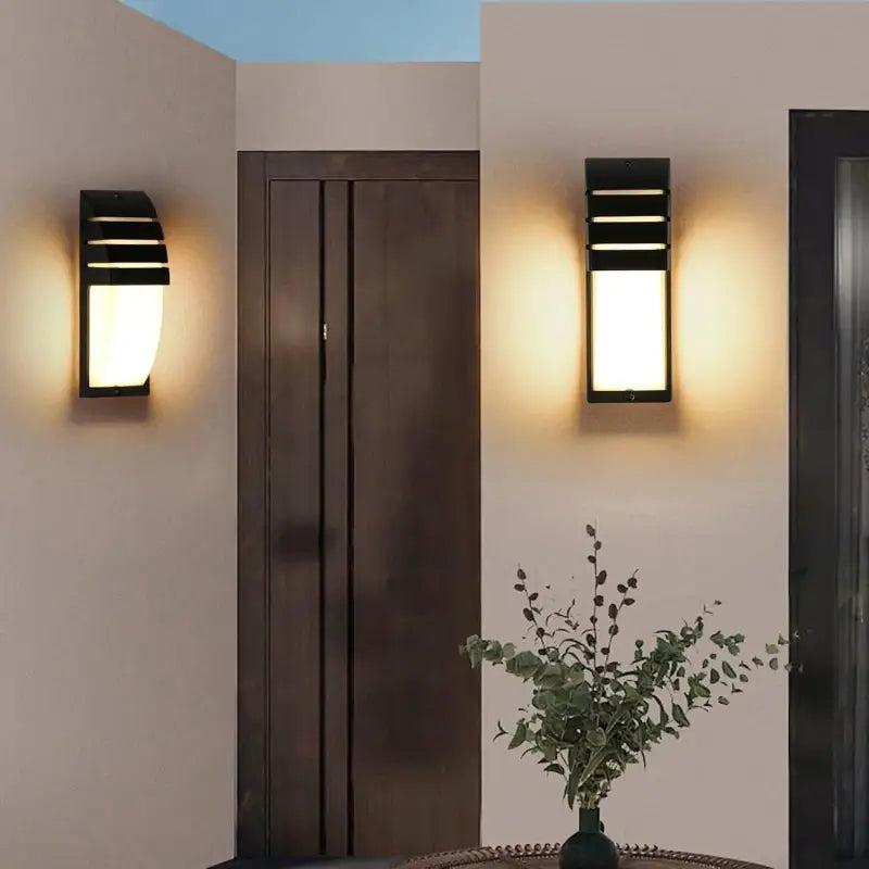 Applique murale moderne en métal noir avec diffuseur led design