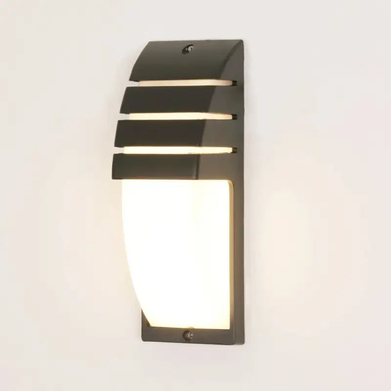 Applique murale moderne en métal noir avec diffuseur led design
