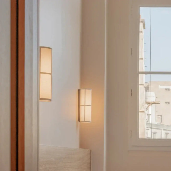 Applique Murale Moderne En Tissu Clair Diffuseur De Lumière Douce

