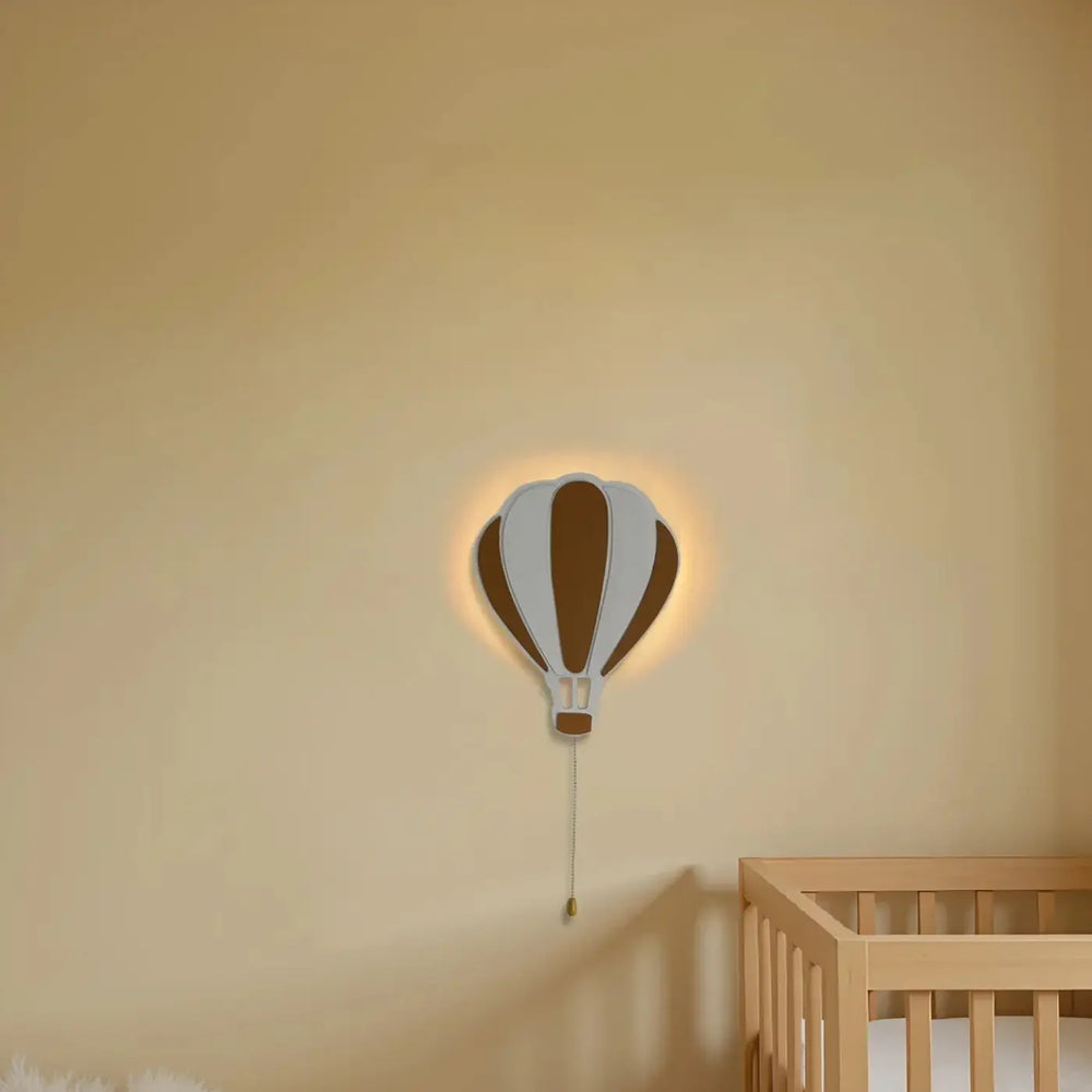 Applique murale montgolfiere led pour chambre enfant