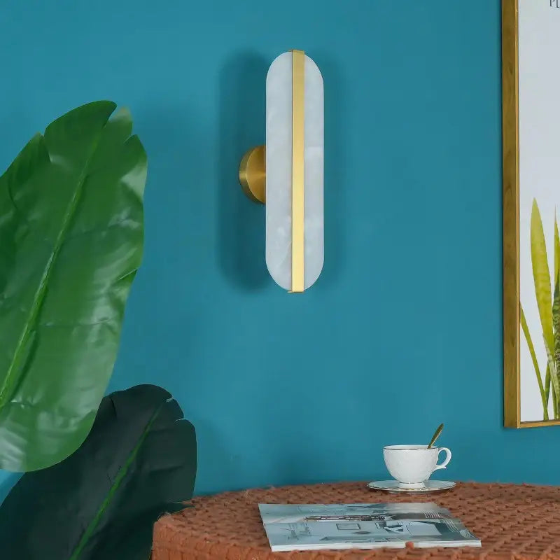 Applique Murale Pour Mur En Pierre Design Capsule Blanc