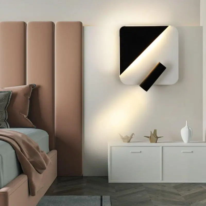 Applique Murale Noir Et Blanc Moderne