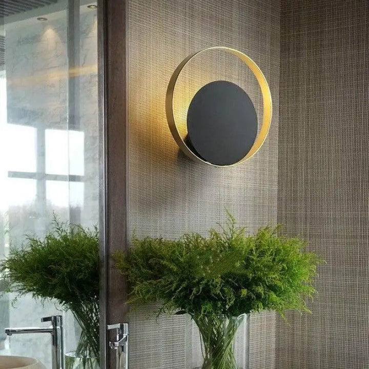 Applique Murale Originale Chambre en Cercle Doré