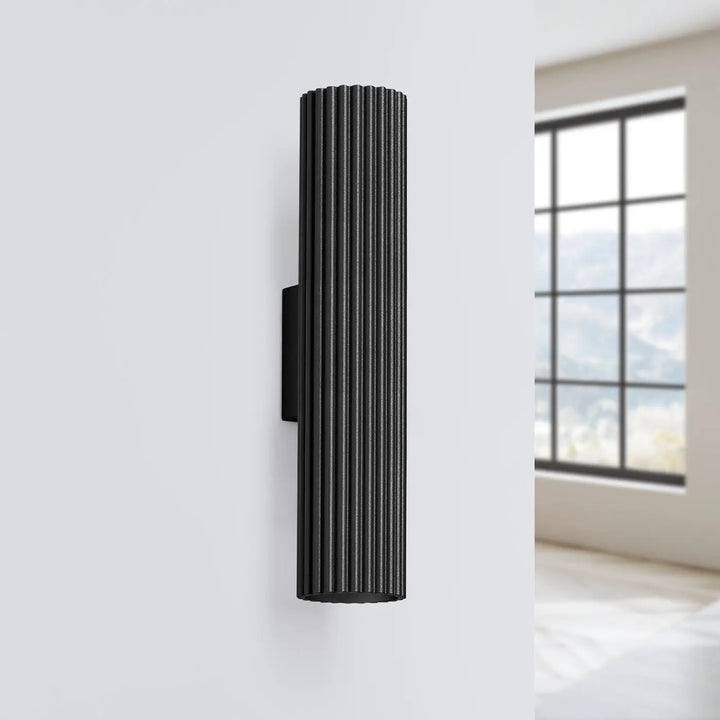 Applique murale karbon 30 noir design minimaliste avec ampoules gu10 interchangeables pour un plafonnier karbon allie