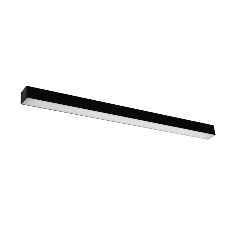 Applique murale pinne 90 4000k noir led rectangulaire moderne avec paramètres d’éclairage et différentes tailles