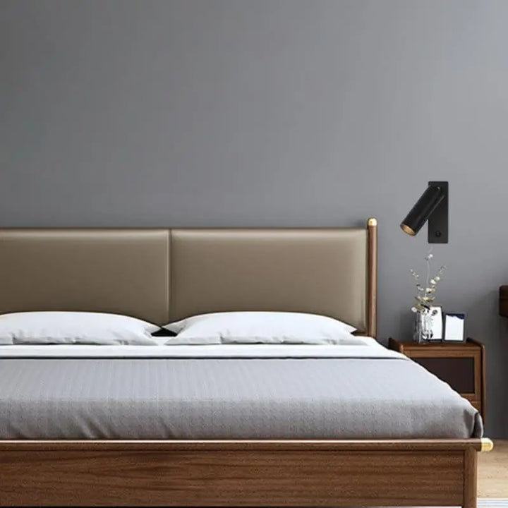 Applique Murale en Aluminium Noir au Design Moderne