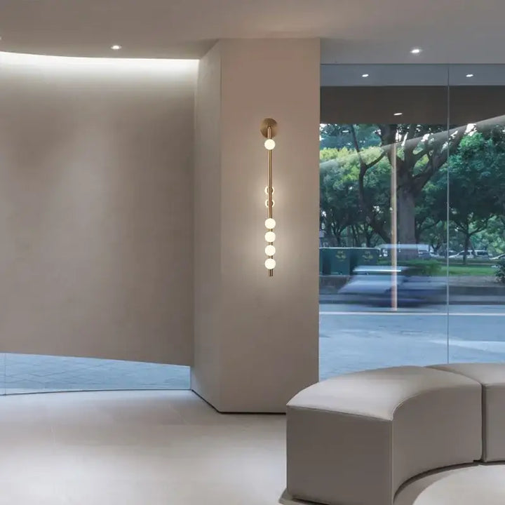 Nordic Designer Long Wall Lamp Vertical Sconce Light for Living Room Bedroom