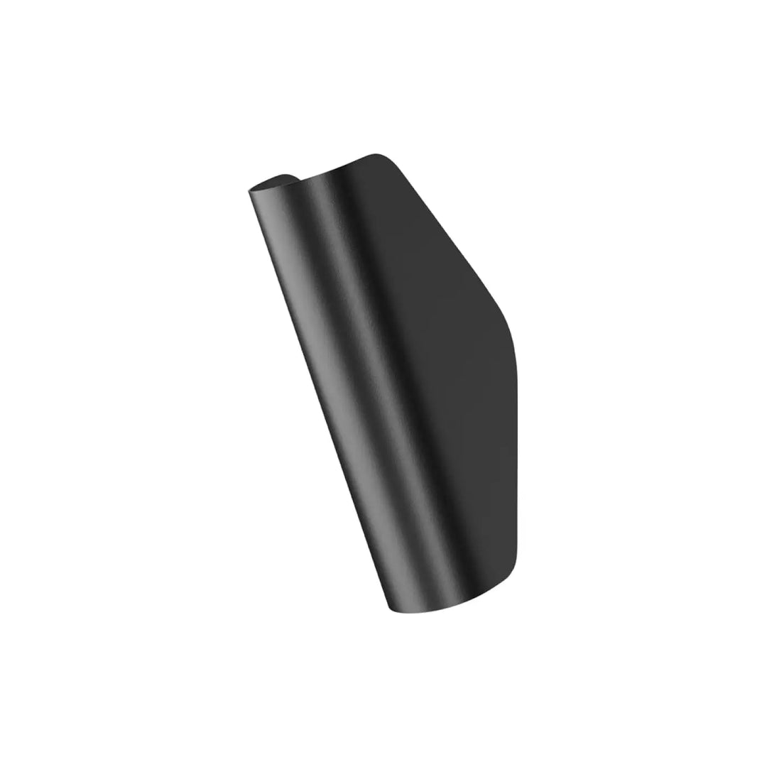 Applique murale notta en métal noir mat avec design incurvé compact pour lumière douce et moderne