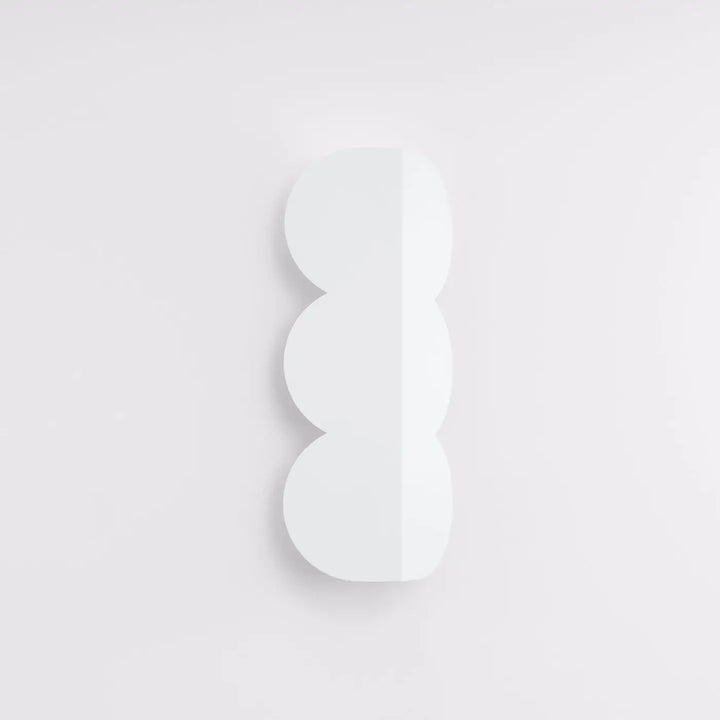 Applique murale BISCUIT blanc éteinte, posée au mur