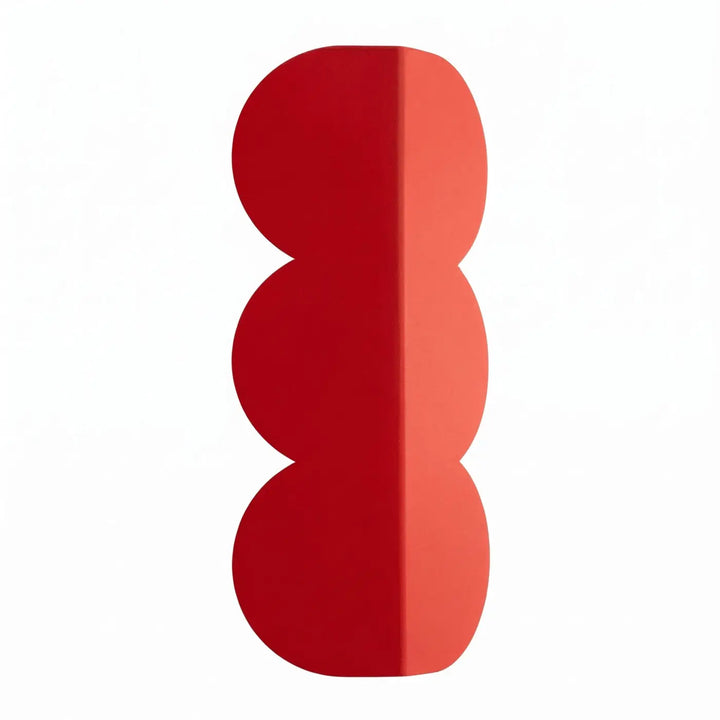 Applique murale BISCUIT rouge vue d'ensemble