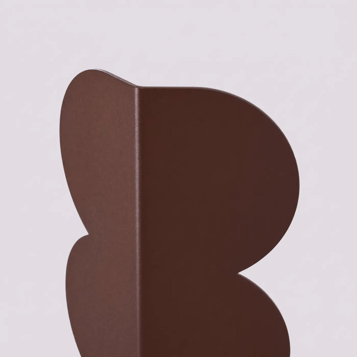 Applique murale BISCUIT marron détail de la forme ondulée