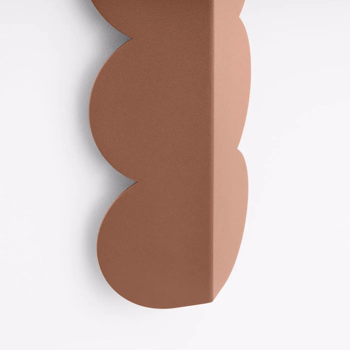 Applique murale BISCUIT moka détail du pli
