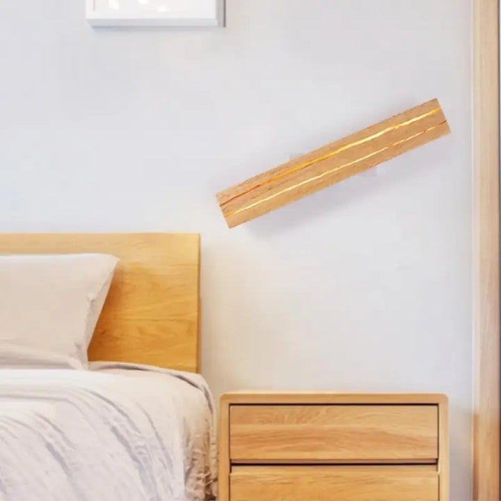 Applique Murale Originale Bois Rectangulaire Beige