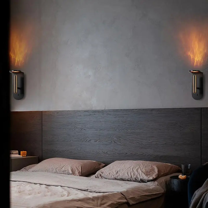 Applique Murale Projecteur De Flammes Demi-Cercle