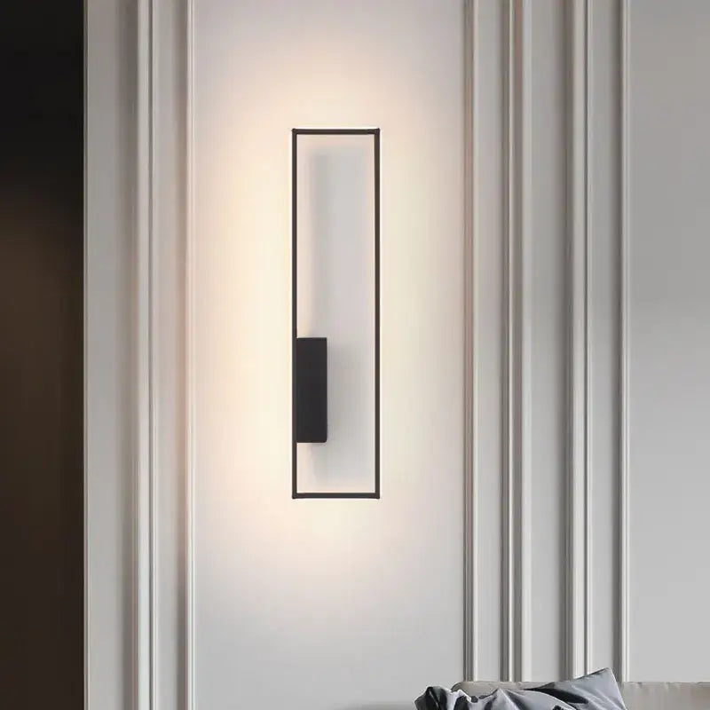 Applique Murale Rectangulaire Simple Ou Double En Métal