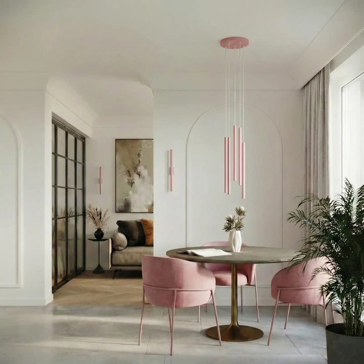 Applique murale rose dans un intérieur contemporain