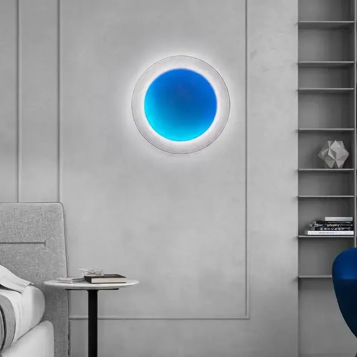 Applique Murale Ronde Haut De Gamme Multicolore Et Dimmable