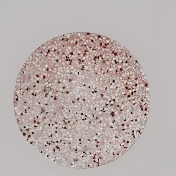 Applique murale ronde terrazzo coloré avec éclairage led moderne

