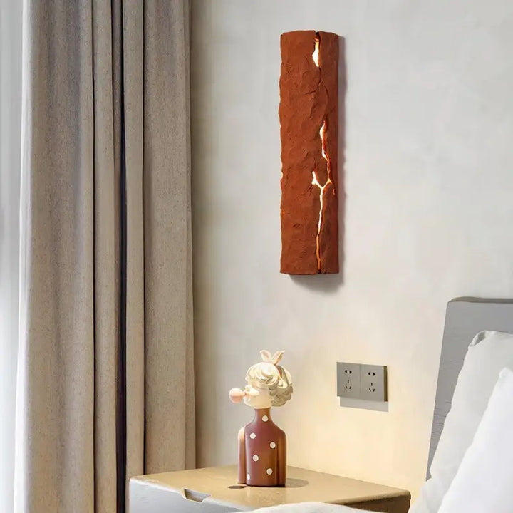 Applique Murale Rouge Cylindre Aplati Métal Blanc