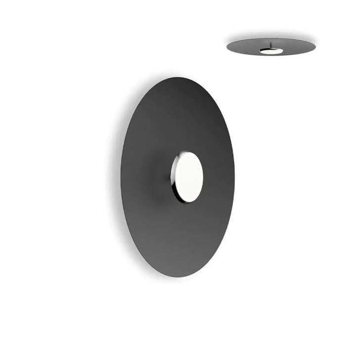 Applique murale Sky Dome, abat-jour noir, 61 cm