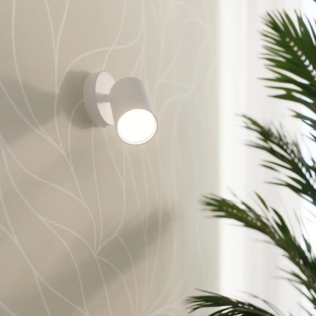 Applique murale blanc vue rapprochée dans son décor
