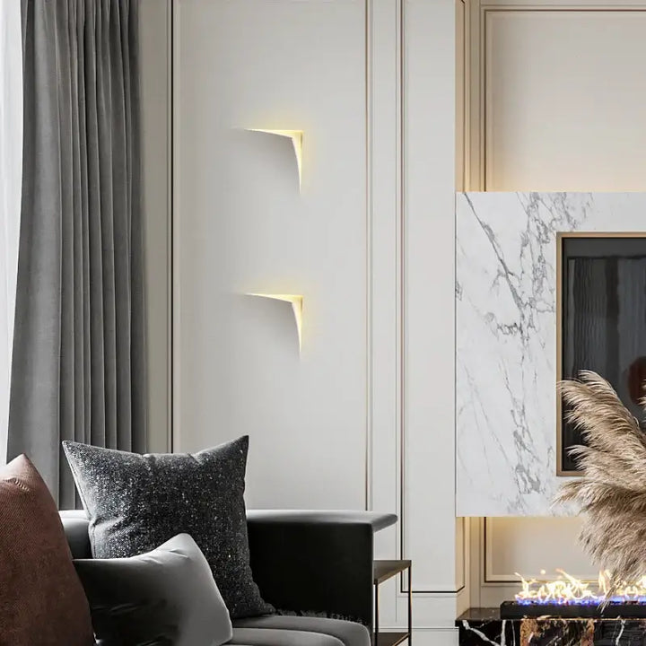 Applique murale style ouverture de livre directement dans un mur

