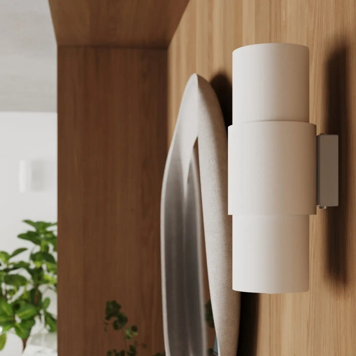 Applique murale blanc vue rapprochée dans son décor