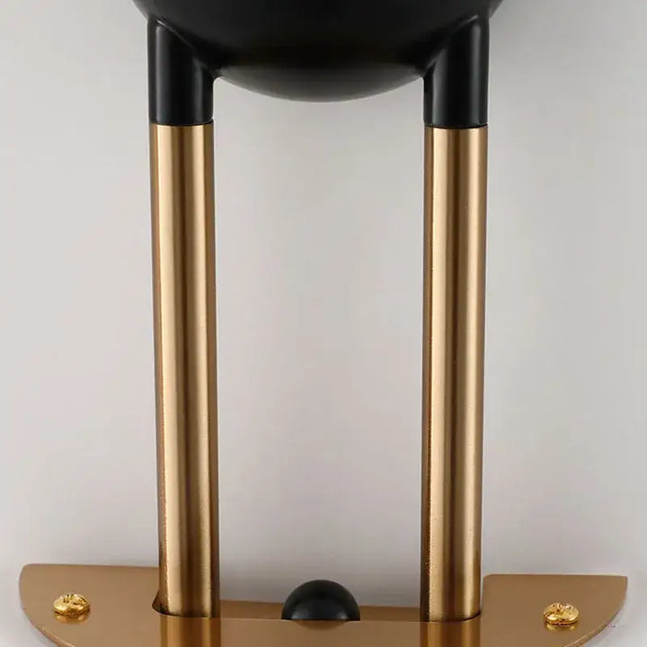 Applique murale verre et métal élégante blanc métal doré