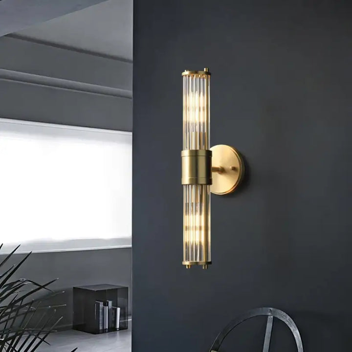 Applique Murale Verre Murano Vintage Dorée Simple ou Double