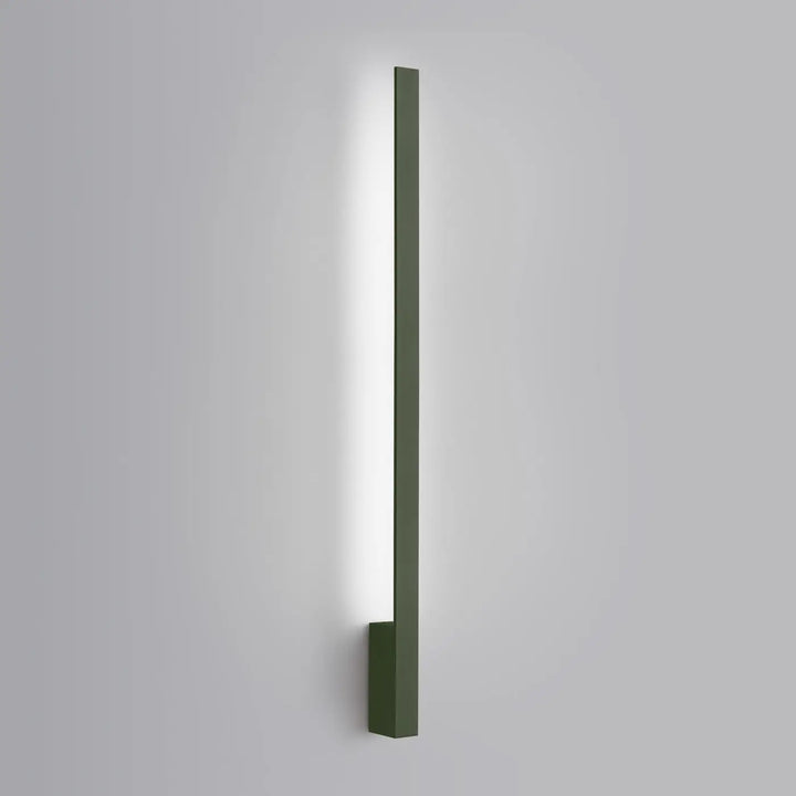 Applique murale lahti 90 led vert olive moderne rectangulaire design minimaliste pour éclairage intérieur