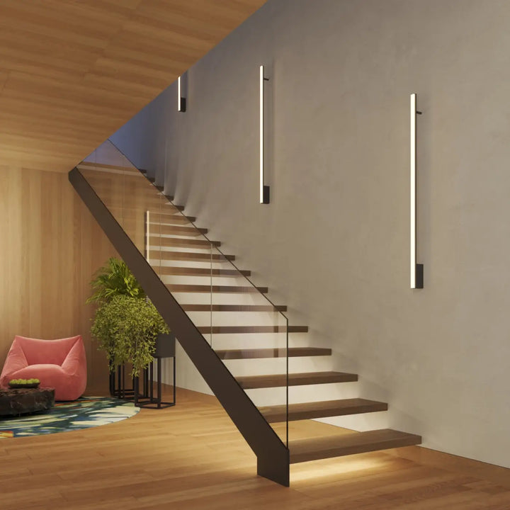 Applique murale lagom 90 en vert olive avec design minimaliste et excellente finition en métal brossé