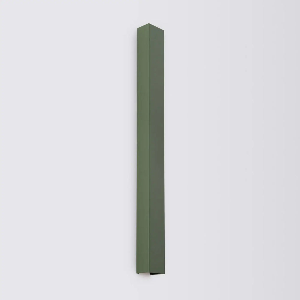 Applique murale freya 90 vert olive compose d’appliques murales minimalistes en design rectangle mat moderne