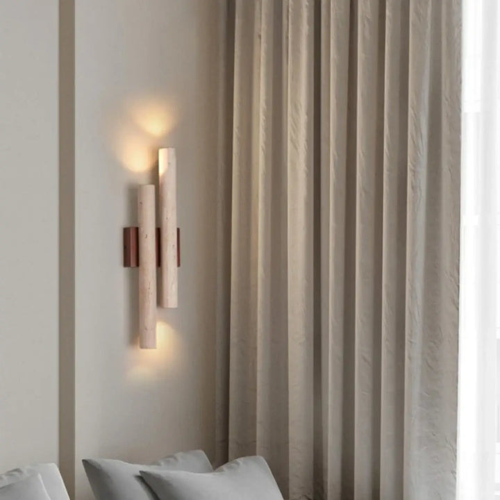 Applique Murale Verticale En Bois Design Minimaliste

