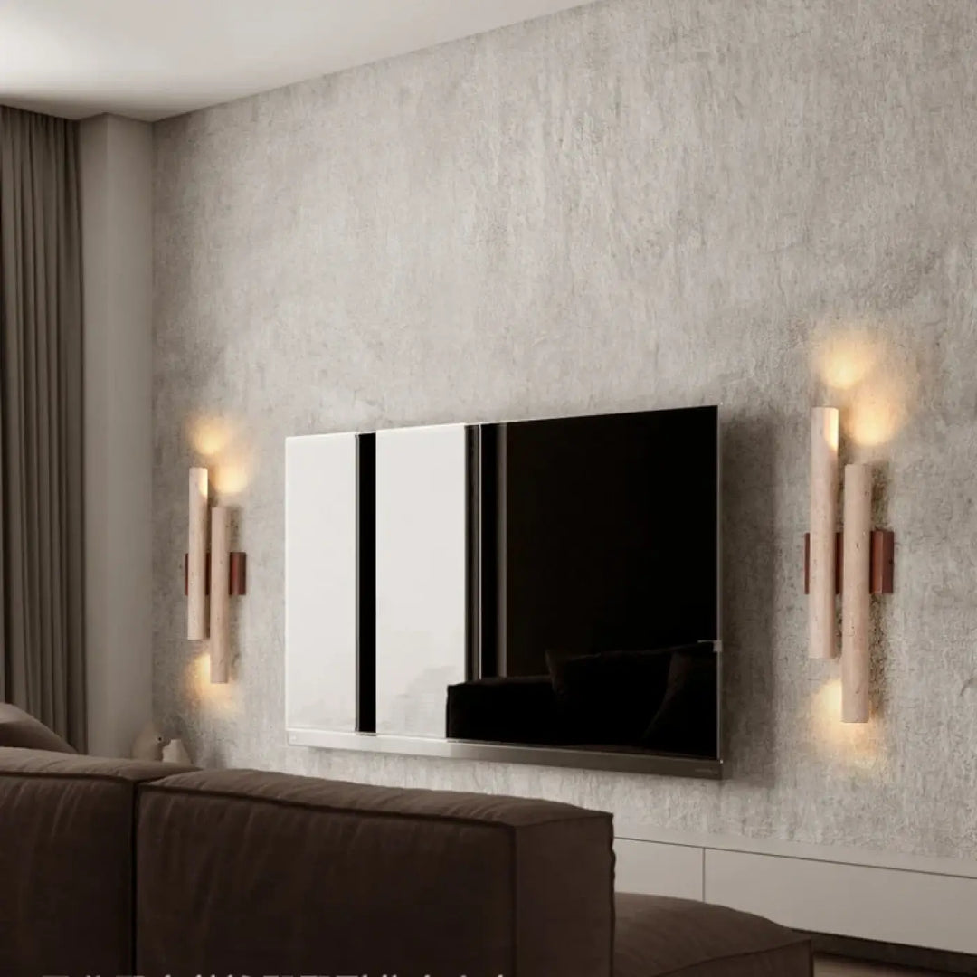 Applique Murale Verticale En Bois Design Minimaliste


