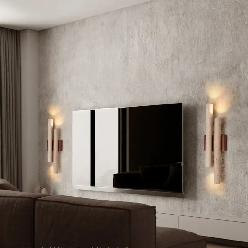Applique Murale Verticale En Bois Design Minimaliste

